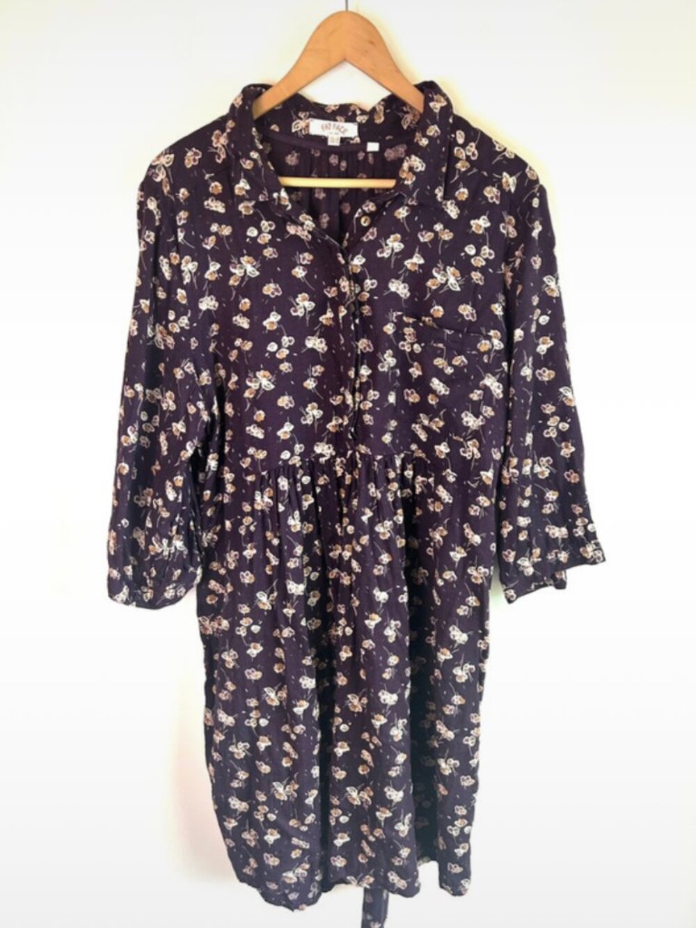 Fat Face Purple‎ Ditsy Floral Dress | Size 14